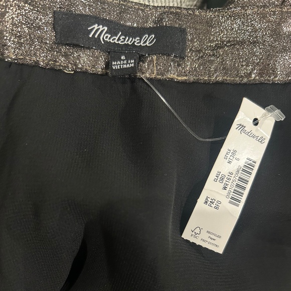 Madewell Metallic Bubble-Hem Mini Skirt NWT #NT386 - Picture 7 of 11